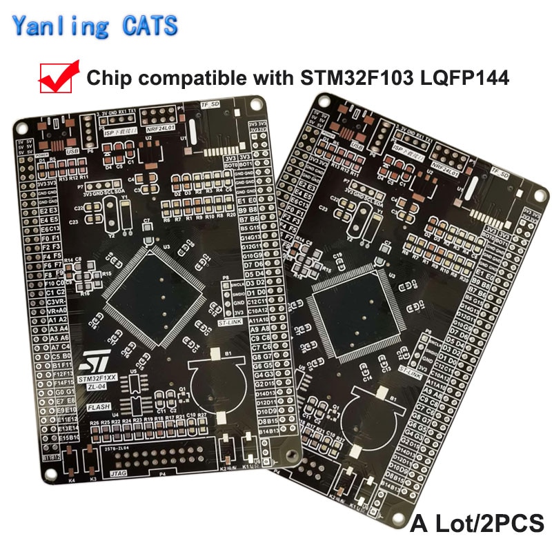 STM32F103    DIY   Cortex M3 MCU STM32F103ZCZDZEZFZGT6 LQFP144  2PCS ZL-04